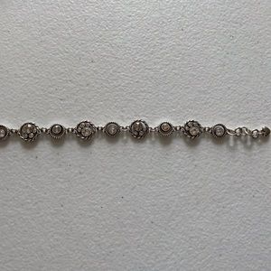 Brighton bracelet.  Halo collection.  Clear crystals.